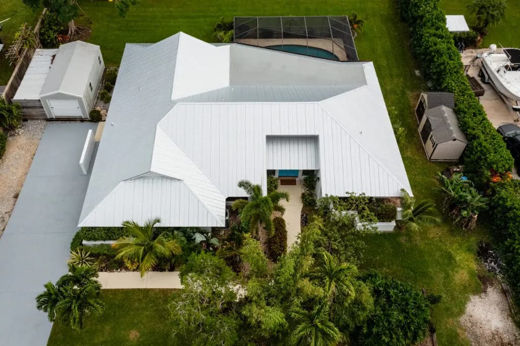 After roofing work
