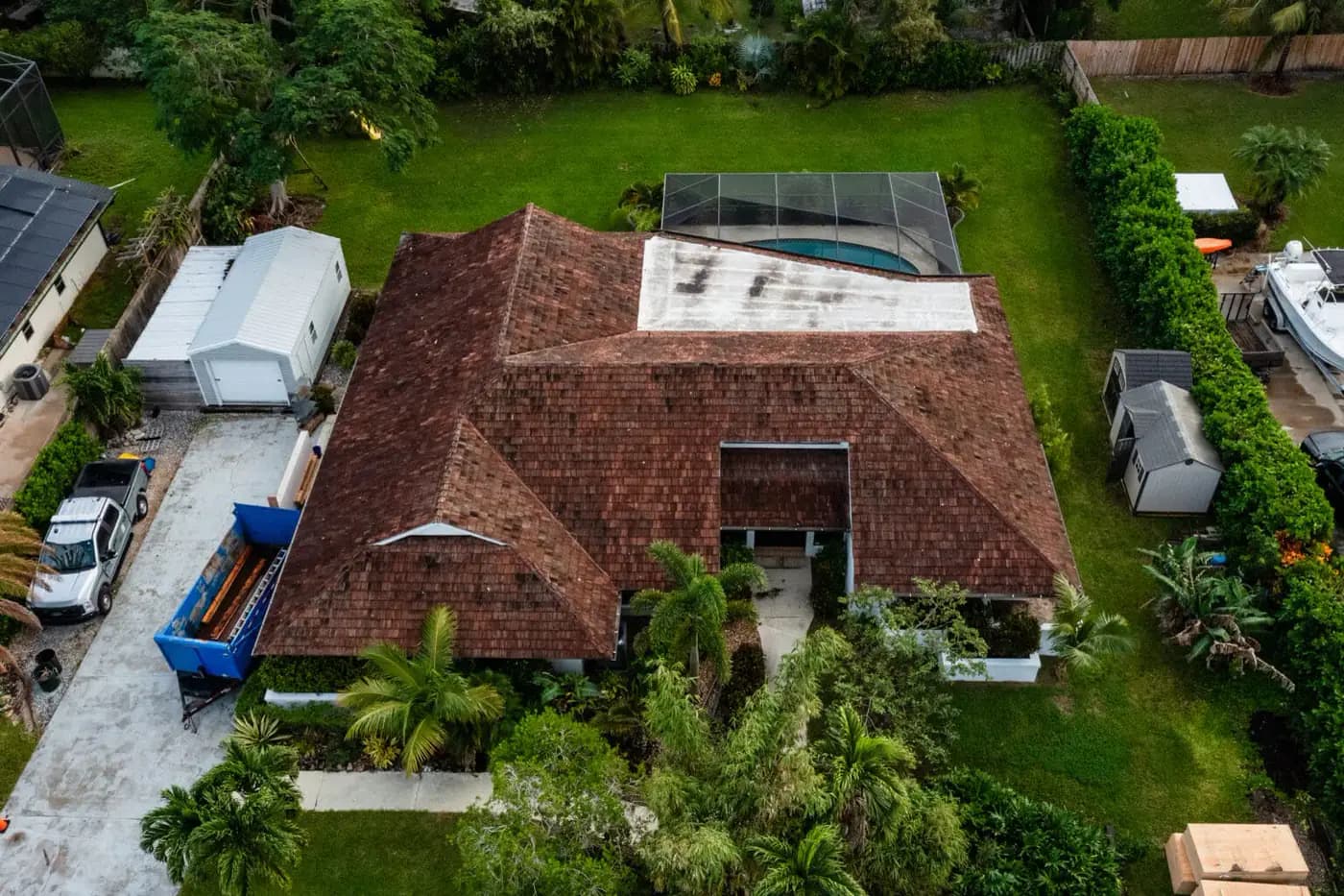 Before roofing work
